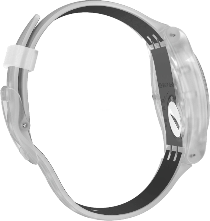 Swatch,Originals 41mm,41mm,Plastic,Skeleton,Quartz,Round,Transparent,SUOK157