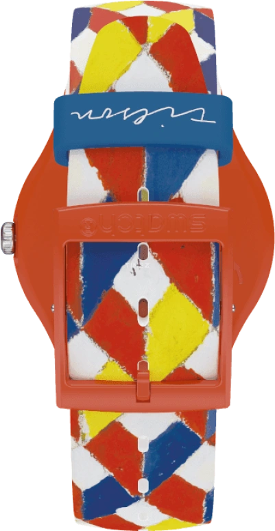 Swatch,Originals 41mm,41mm,Plastic,White,Sapphire,Crystal Glass,SUOZ312S