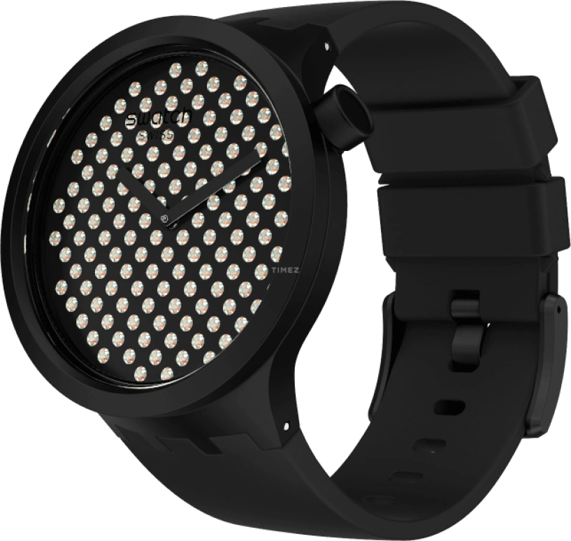 Swatch,THE BOLD 47mm,47mm,Plastic,Black,SO27Z107