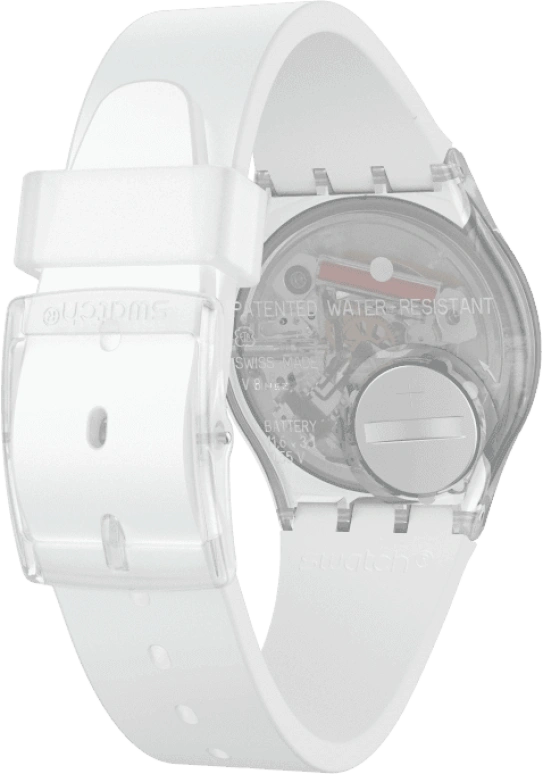 Swatch,Originals 34mm,34mm,Plastic,Blue,Pink,Sapphire,Crystal Glass,GE713