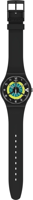Swatch,Originals 41mm,41mm,Plastic,Black,Sapphire,Crystal Glass,Closed,SUOB732