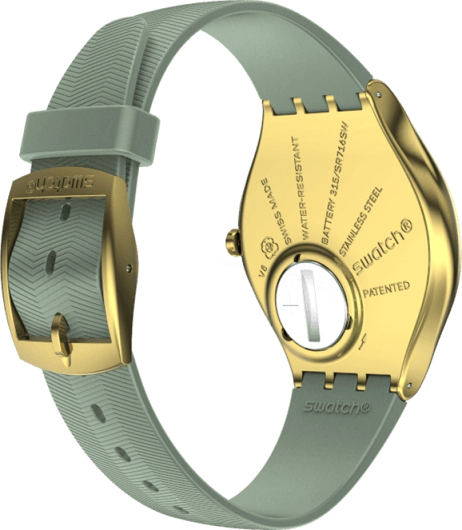 Swatch,SKIN 38mm,38mm,Gold,Closed,SYXG113