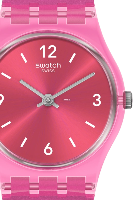Swatch,Originals 25mm,25mm,Plastic,Pink,Quartz,Tonneau,LP158