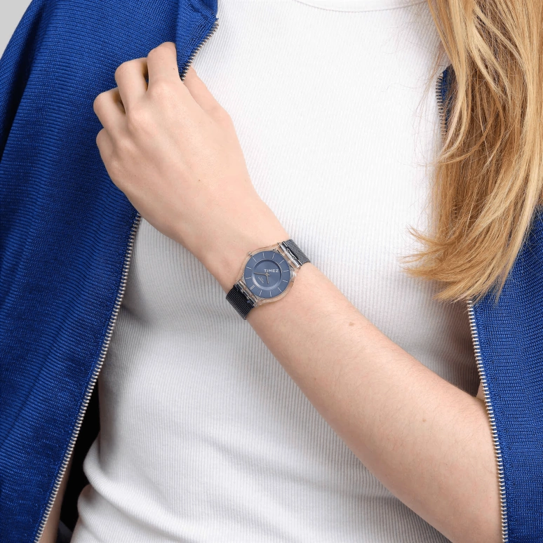 Swatch,SKIN 34mm,34mm,Bio-sourced,Blue,Quartz,Sapphire,Crystal Glass,Round,SS08K120M