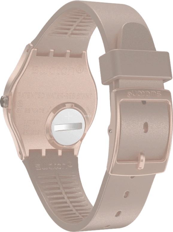 Swatch,Originals 34mm,34mm,Plastic,Pink,Sapphire,Crystal Glass,GP403