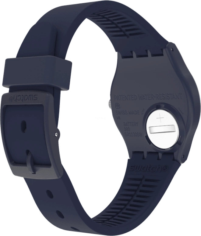Swatch,Originals 34mm,34mm,Plastic,Blue,Closed,GN274