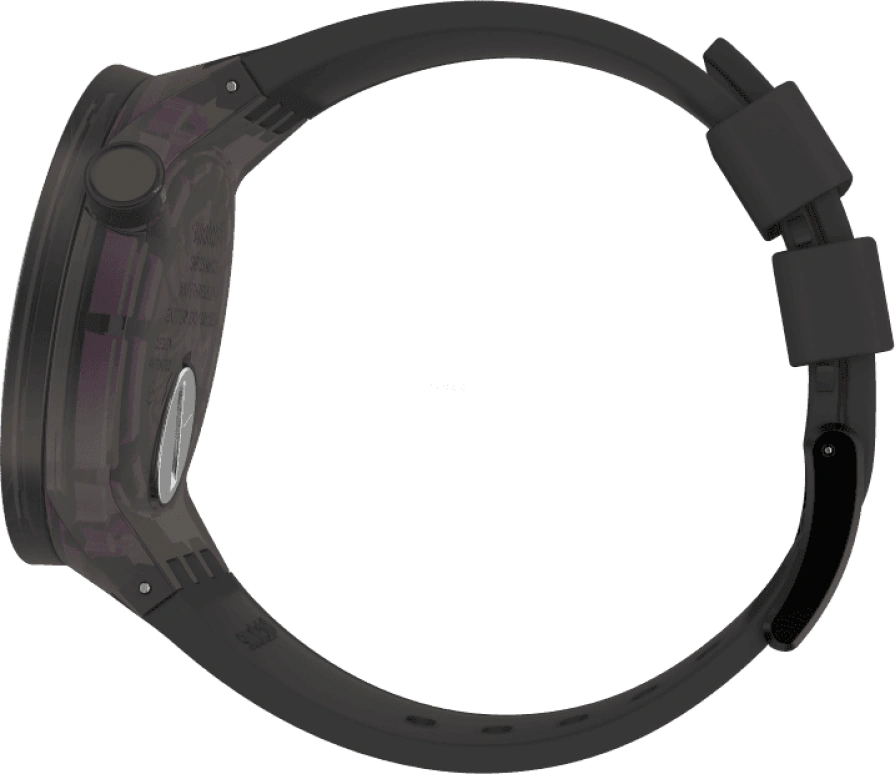 Swatch,THE BOLD 47mm,47mm,Plastic,Purple,SO27B113