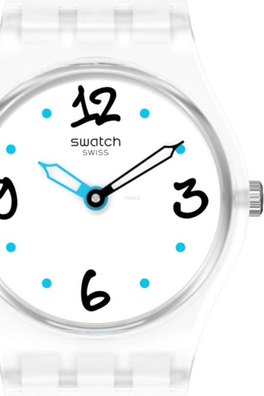 Swatch,Originals 25mm,25mm,Plastic,White,Quartz,Tonneau,LW171