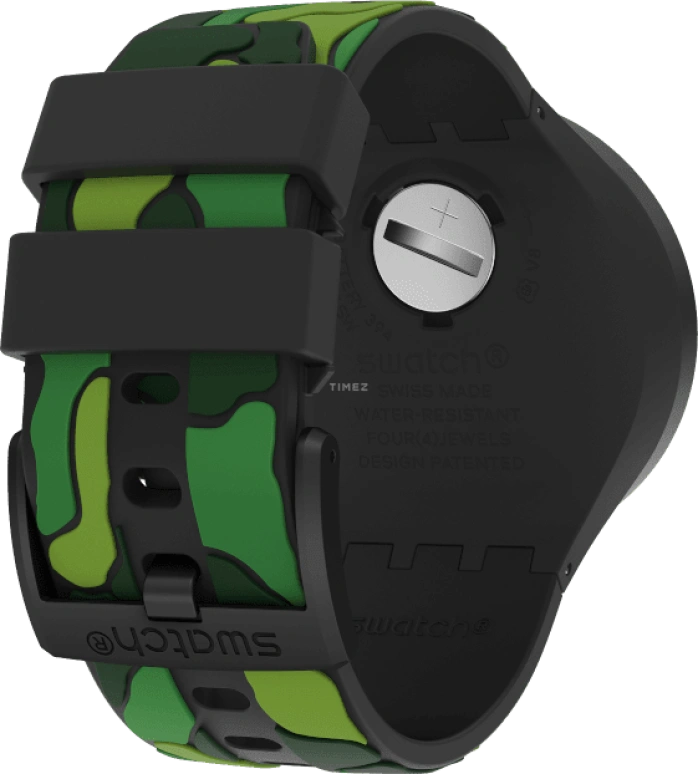 Swatch,THE BOLD 47mm,47mm,Plastic,Black,SB02B409