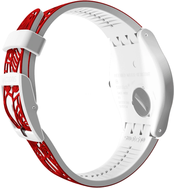 Swatch,Originals 41mm,41mm,Plastic,White,Closed,SUOZ259C