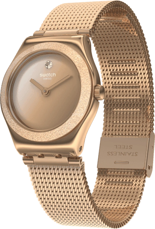 Swatch,IRONY 25x28.70mm,25x28.70mm,Rose Gold,YSG166M