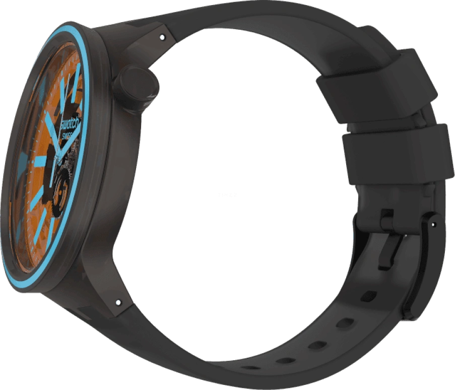 Swatch,THE BOLD 47mm,47mm,Plastic,Coffee,Brown,SO27B112