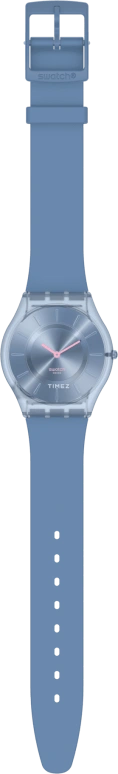 Swatch,Other 34mm,34mm,Bio-sourced,Blue,Quartz,Sapphire,Crystal Glass,Round,SS08N100,SS08N100-S14
