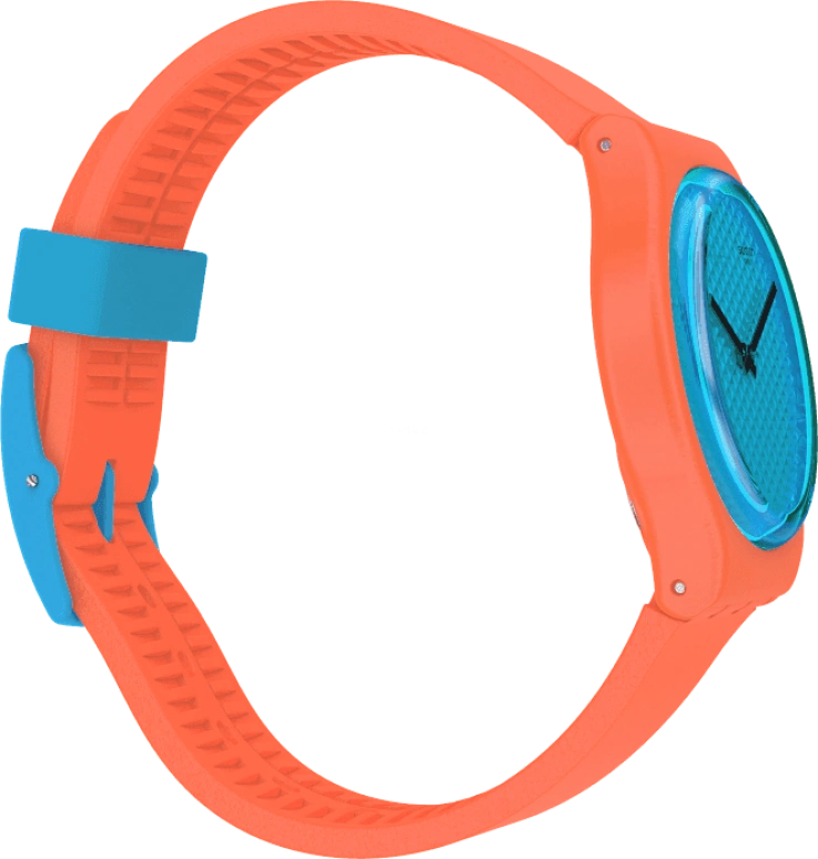 Swatch,Originals 34mm,34mm,Plastic,Blue,GO121