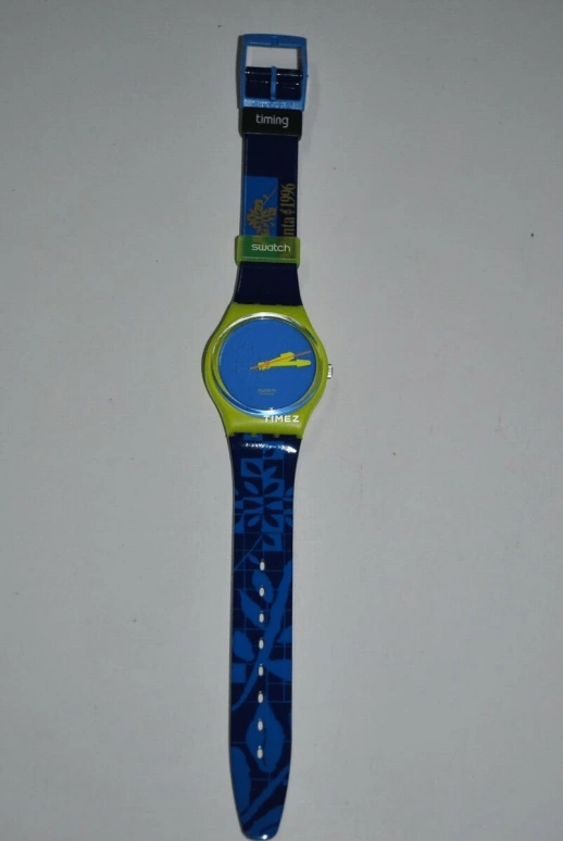 Swatch,Other ,Plastic,Blue,Quartz,Sapphire,Crystal Glass,Tonneau,GJ109C