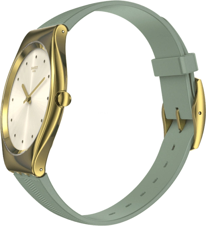 Swatch,SKIN 38mm,38mm,Gold,Closed,SYXG113