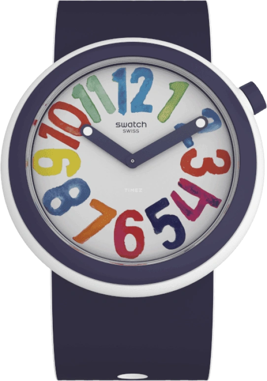 Swatch,Originals 45mm,45mm,Plastic,White,PNW107