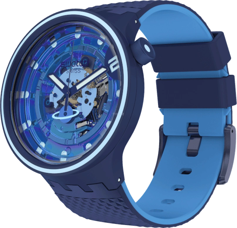 Swatch,Other 47mm,47mm,Sapphire,Crystal Glass,SB01N101