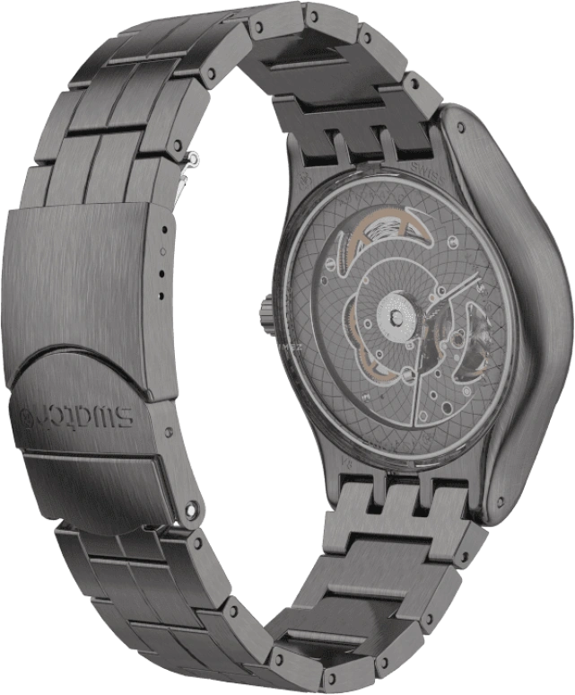 Swatch,IRONY 42mm,42mm,Stainless Steel,Open,YIM400G