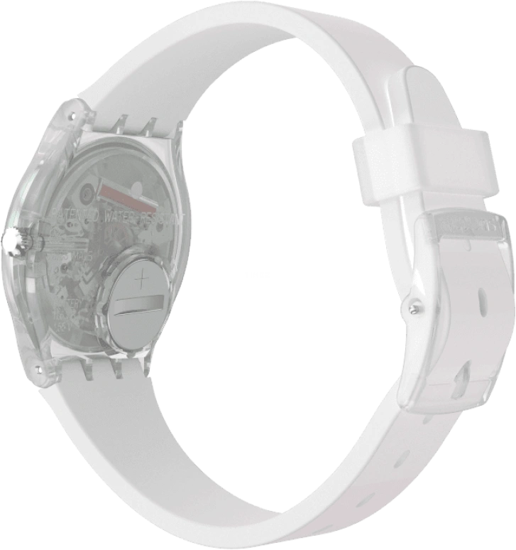 Swatch,Originals 34mm,34mm,Plastic,Pink,Green,Sapphire,Crystal Glass,GE714