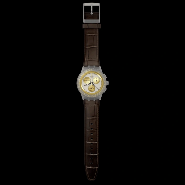 Swatch,Other 42mm,42mm,Plastic,Grey,Quartz,Chronograph,Round,SUSM100