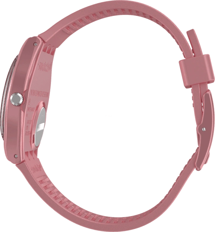 Swatch,Originals 34mm,34mm,Plastic,Pink,Sapphire,Crystal Glass,GP404
