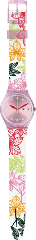Swatch,Originals 34mm,34mm,Plastic,Pink Red,Red,Quartz,Date,Day,GP702