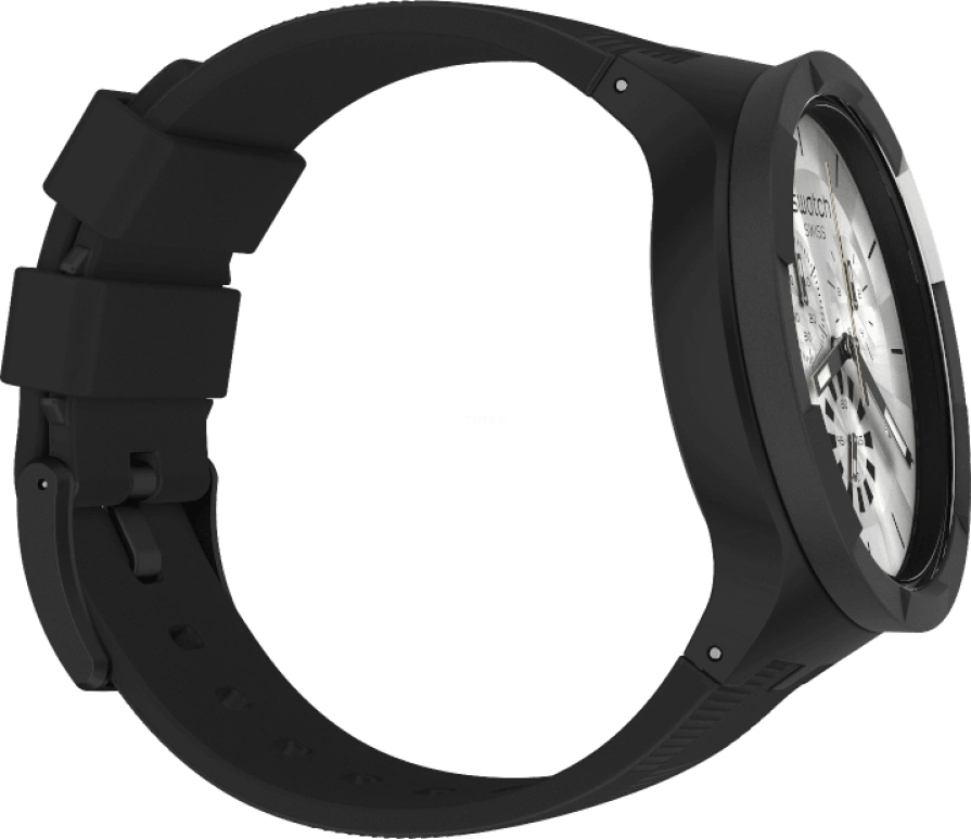 Swatch,THE BOLD 47mm,47mm,Plastic,Sapphire,Crystal Glass,SB02B404