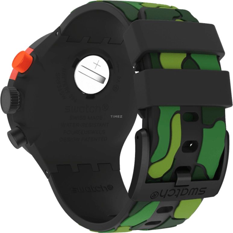 Swatch,THE BOLD 47mm,47mm,Plastic,Black,SB02B409