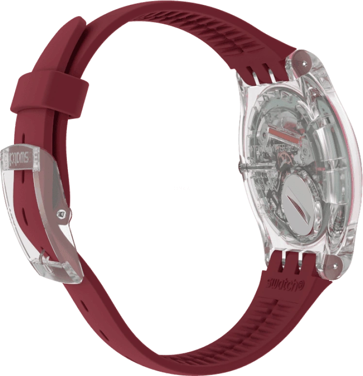 Swatch,Originals 41mm,41mm,Plastic,Pink,Sapphire,Crystal Glass,SUOK717