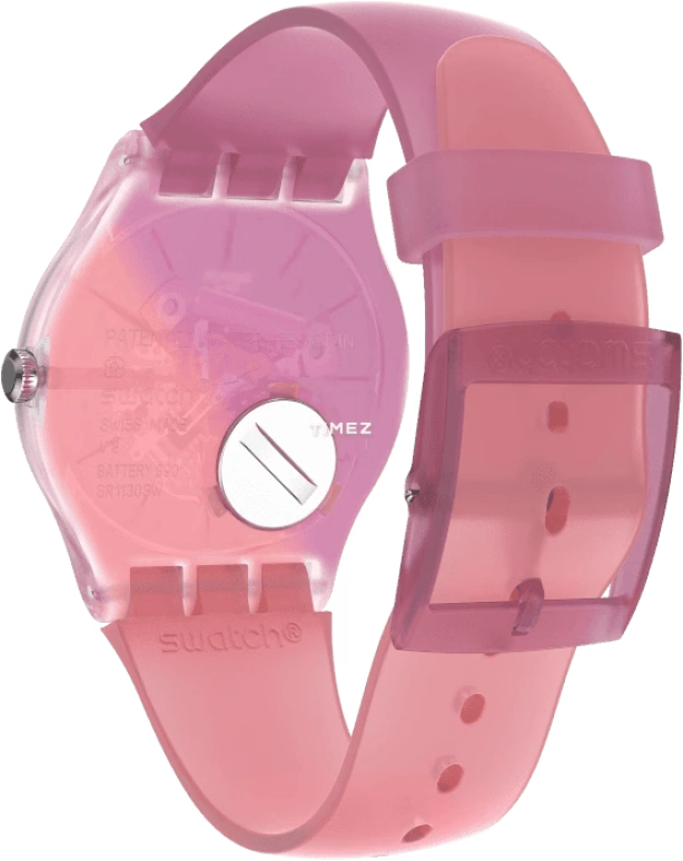 Swatch,Originals 41mm,41mm,Plastic,Transparent,Quartz,Tonneau,SUOK151
