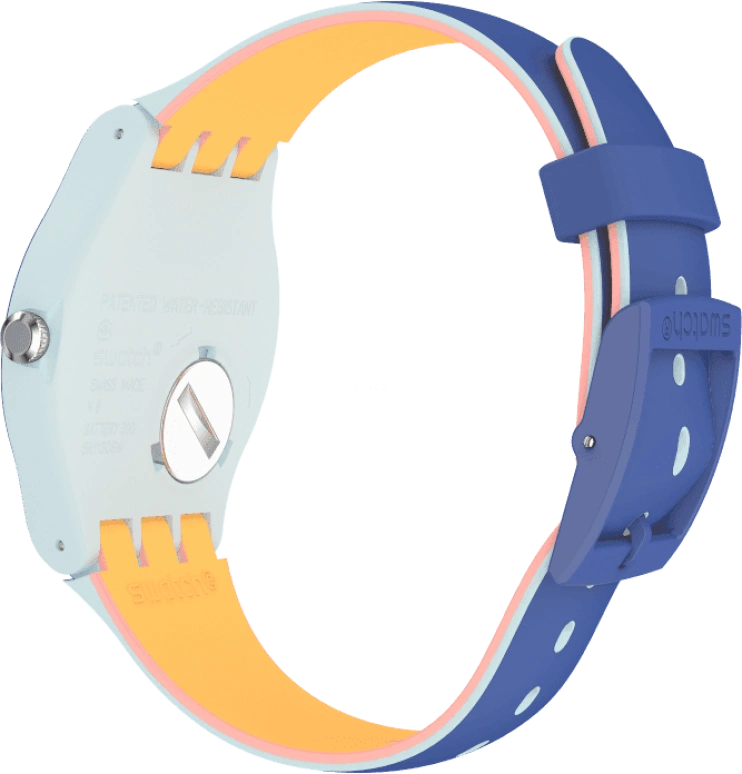 Swatch,Originals 41mm,41mm,Plastic,Blue,SUOS403