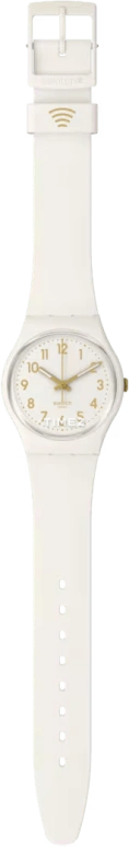 Swatch,Originals 34mm,34mm,Bio-sourced,White,Quartz,Round,SO28W111,SO28W111-6000