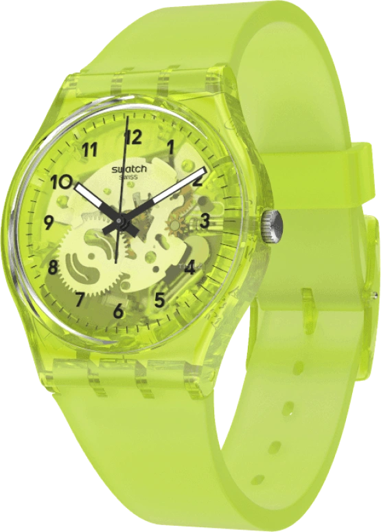 Swatch,Originals 34mm,34mm,Plastic,Green,GG227