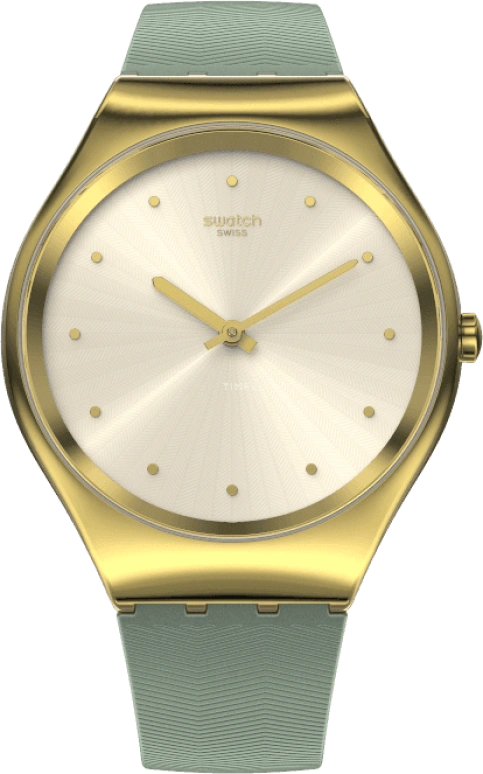 Swatch,SKIN 38mm,38mm,Gold,Closed,SYXG113
