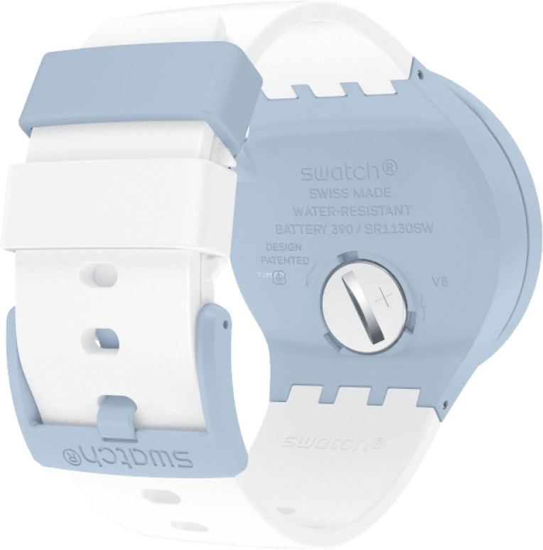 Swatch,THE BOLD 47mm,47mm,Bioceramic,Ceramic,White,SB03N101