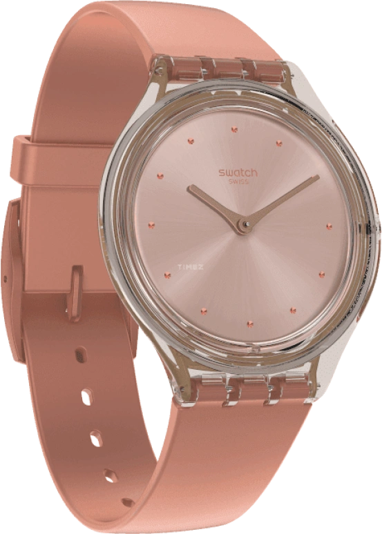 Swatch,SKIN 36.80mm,36.80mm,Plastic,Pink,SVOK108
