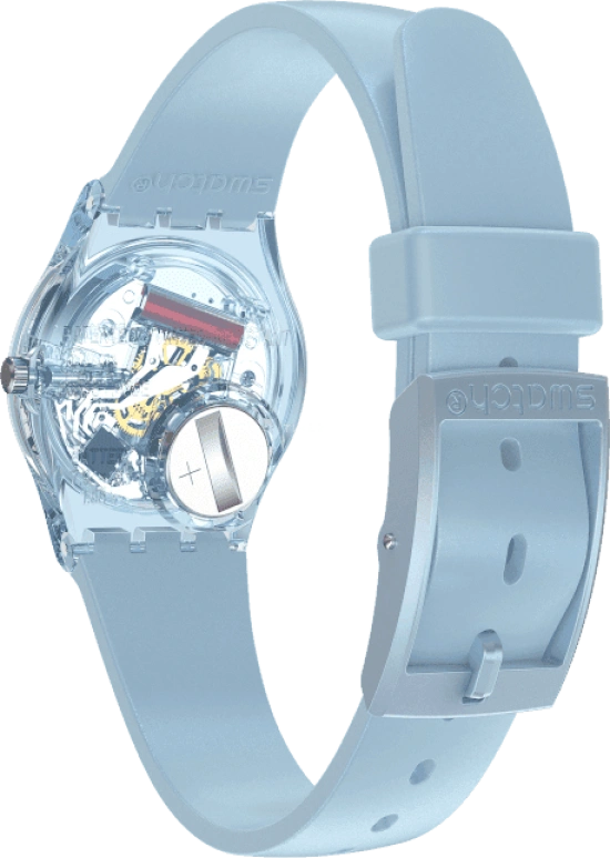 Swatch,IRONY 25mm,25mm,Plastic,Blue,Open,LL123