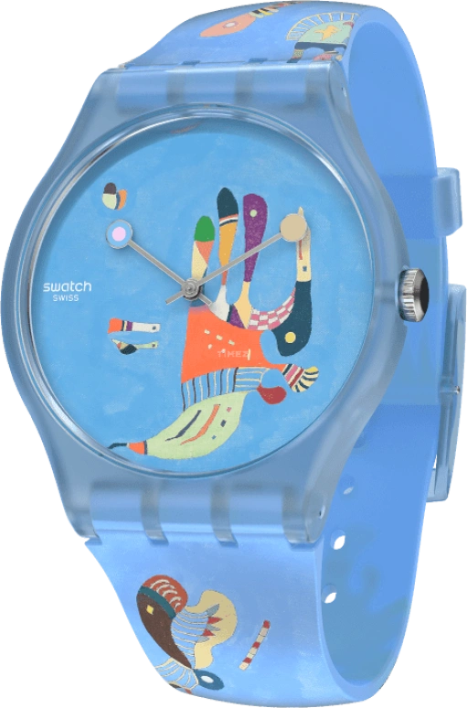 Swatch,Originals 41mm,41mm,Plastic,Blue,Quartz,Sapphire,Crystal Glass,Round,SUOZ342