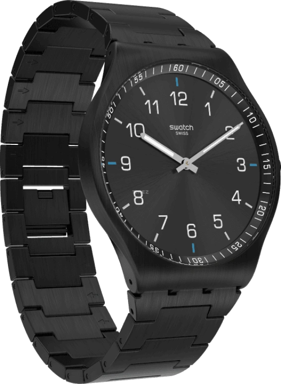 Swatch,SKIN ,Stainless Steel,Black,SS07B100G