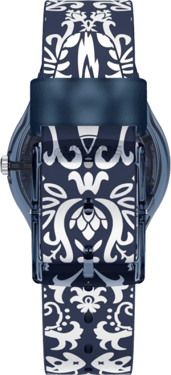 Swatch,Originals 34mm,34mm,Plastic,Blue,GN413