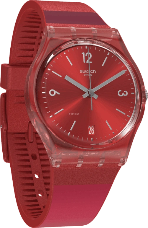 Swatch,Originals 34x39.20mm,34x39.20mm,Plastic,Red,GR406
