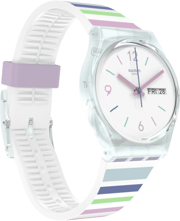 Swatch,Originals 34mm,34mm,Plastic,White,Open,GL702
