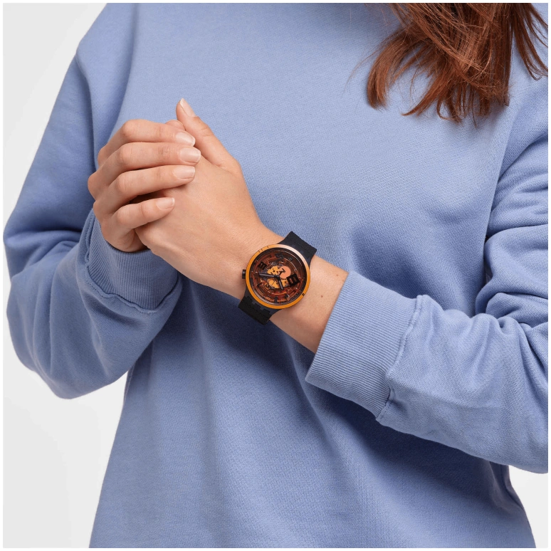 Swatch,Other 47mm,47mm,Sapphire,Crystal Glass,SB01B127