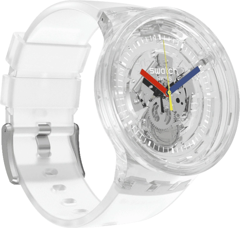 Swatch,THE BOLD 47mm,47mm,Plastic,Transparent,SO27E100