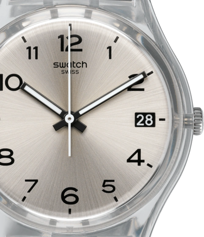 Swatch,Originals 34mm,34mm,Plastic,Silver,Round,GM416