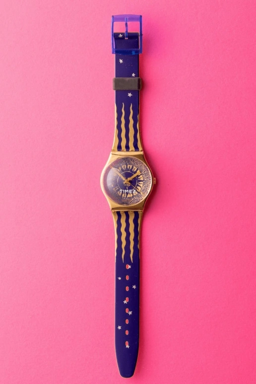Swatch,Other 34mm,34mm,Plastic,Blue,Yellow,Quartz,Crystal Glass,Tonneau,GZ122