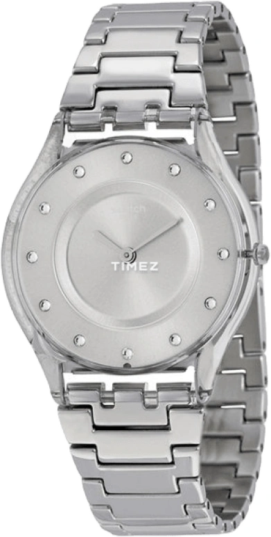 Swatch,CLASSIC 34mm,34mm,Plastic,Silver,Quartz,Tonneau,SFK393G
