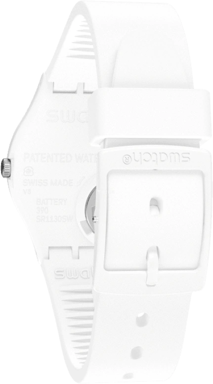 Swatch,Originals 39.20mm,39.20mm,Plastic,White,Sapphire,Crystal Glass,GW716