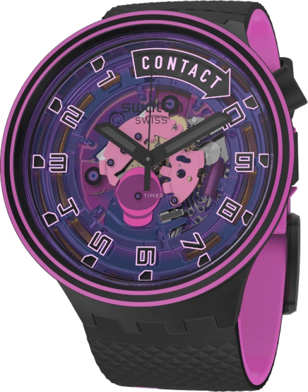Swatch,Other 47mm,47mm,Sapphire,Crystal Glass,SB01B126